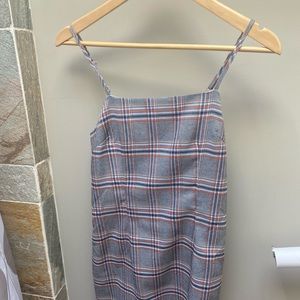 Plaid mini dress